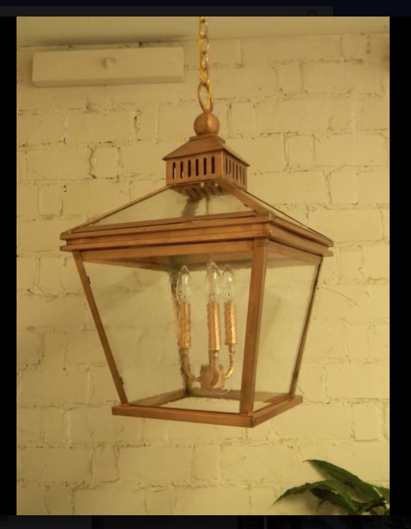St. James Angelo Copper Lantern