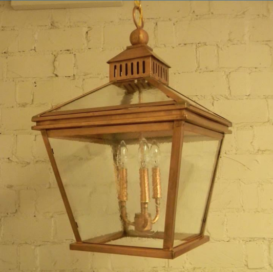 Copper Hanging Wall Sconce Electric Lanterns