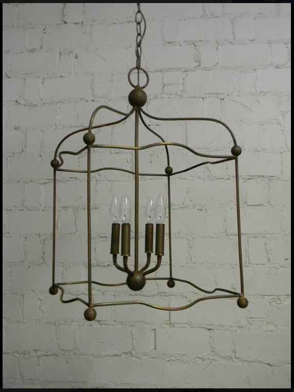 COPPER VINTAGE ANTIQUE HANGING CHANDELIER