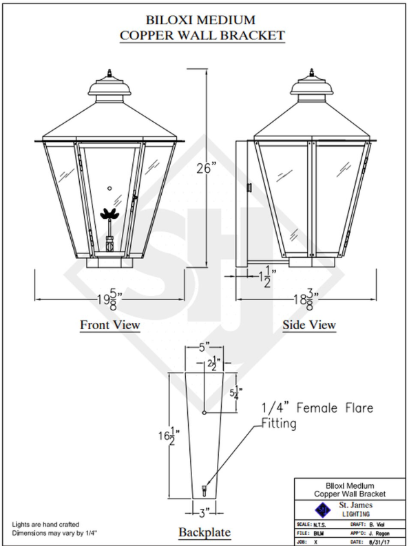 Line Drawings St. James Biloxi Lantern