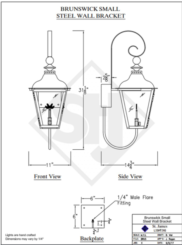 Line Drawings St. James Brunswick Lantern