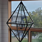 Steel Triangular Pendant Chandelier Light Fixture