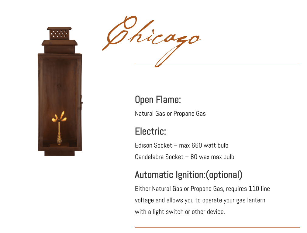 St. James Chicago Copper Lantern