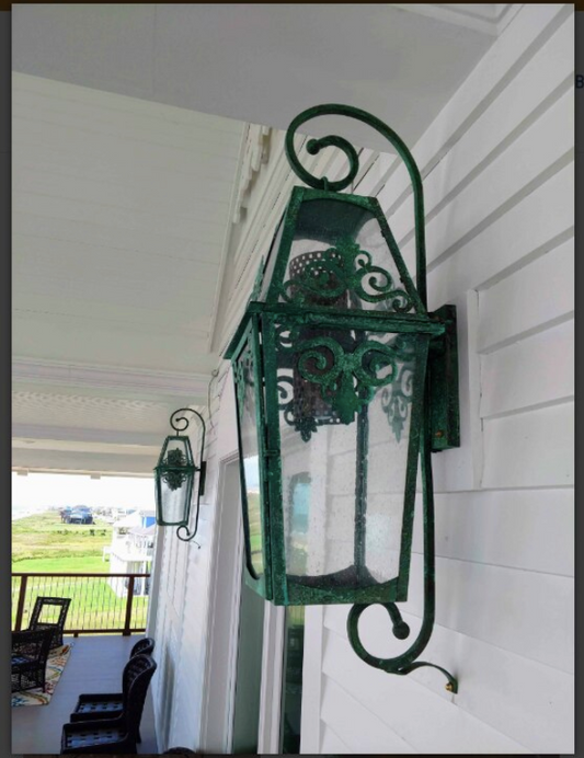 Outdoor Gas Electric Copper Lantern Kitchen Island Pendant Ceiling Light Fixture Chandelier Entryway Patio Light