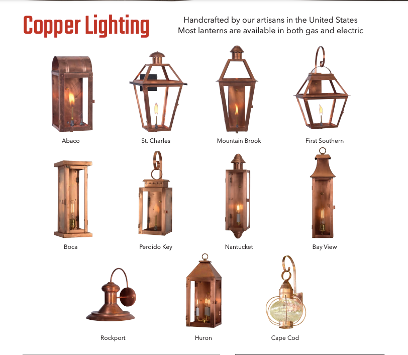 In Stock - Mountain Brook Copper Lantern