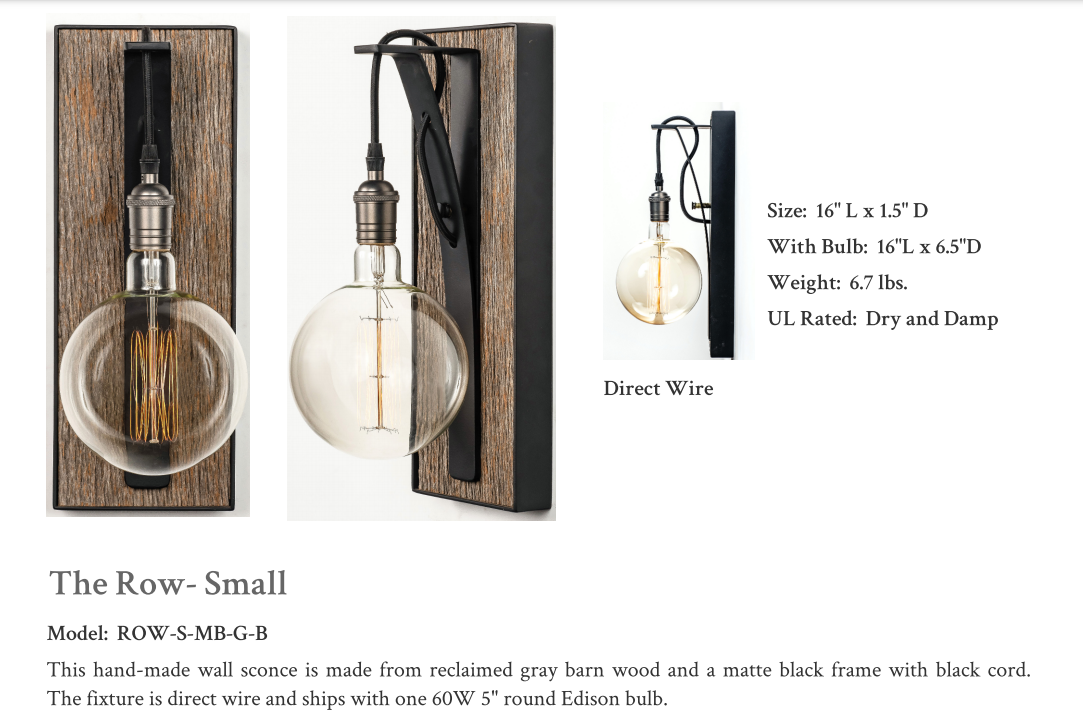 In Stock - The Row Small Wall Sconce