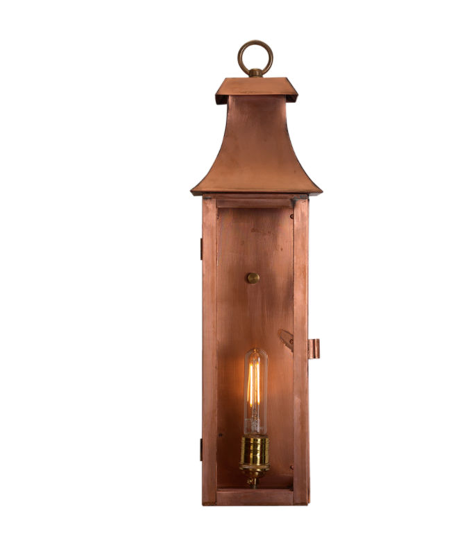 OUTDOOR LED COPPER LANTERN