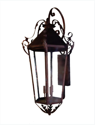 Medieval  Castle copper outdoor rustic lantern