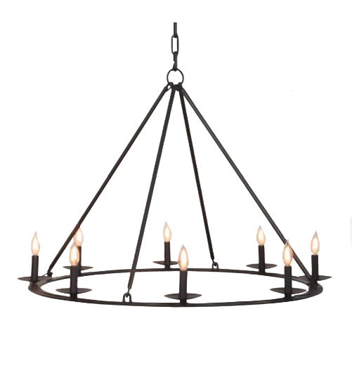 St. James King Arthur Steel Chandelier