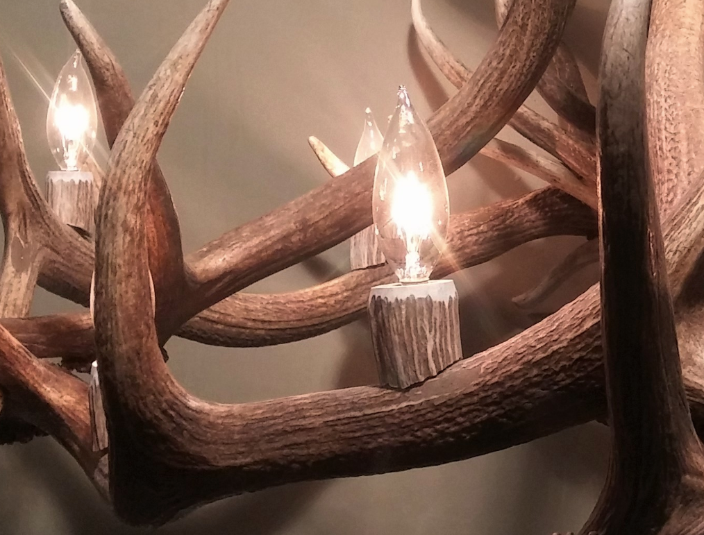 Jasper Elongated Elk Antler Chandelier