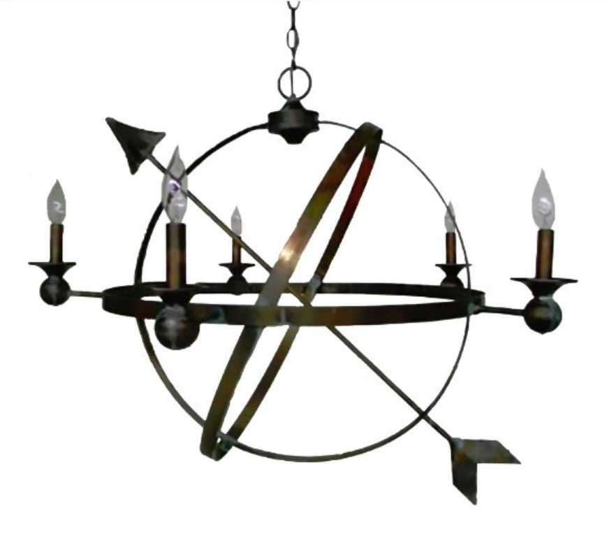 WEATHER COMPASS COPPER LANTERN INDOOR OUTDOOR