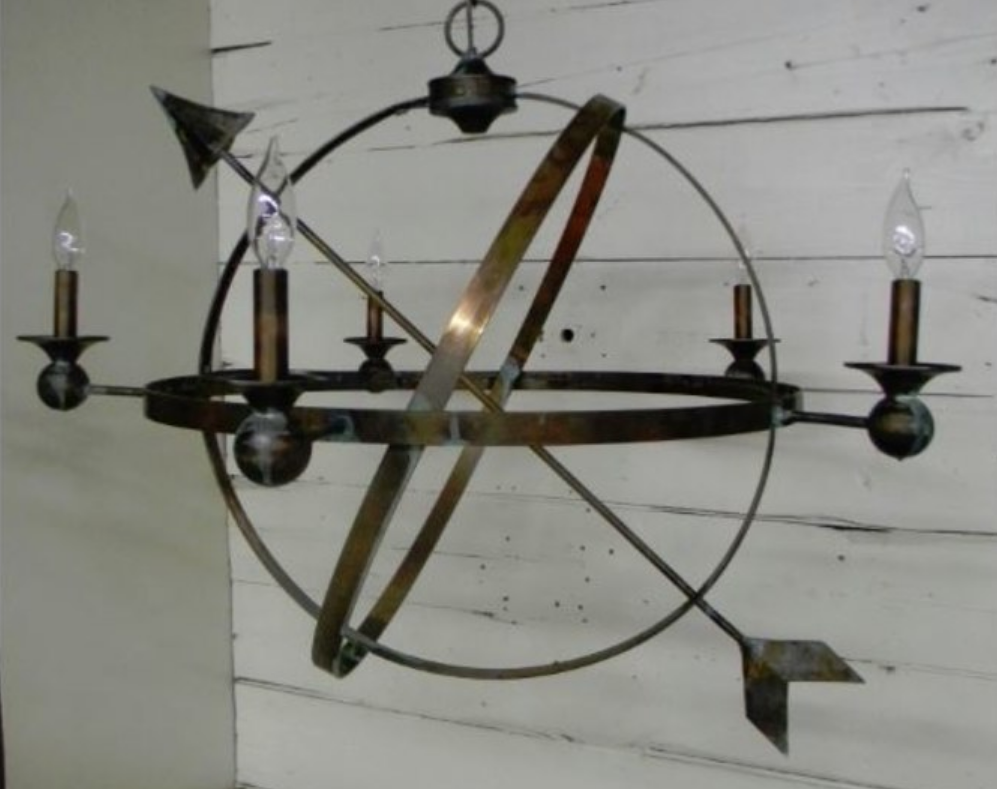 St. James Weather Compass Copper Lantern