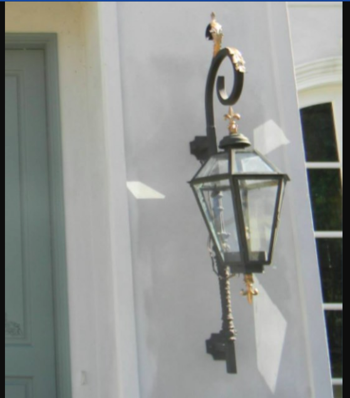 New Orleans Style patio outdoor gas electric copper lanterns
