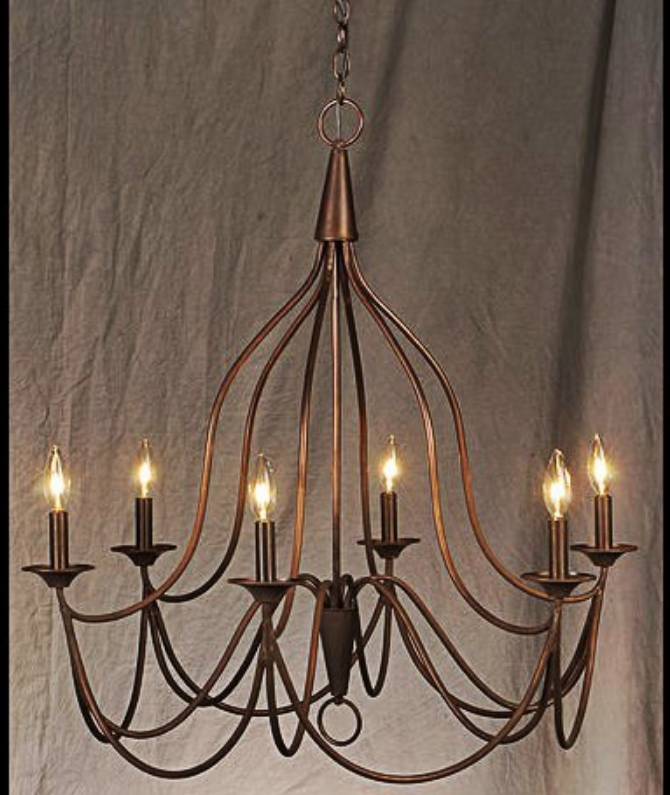 St. James Shenandoah Copper Chandelier