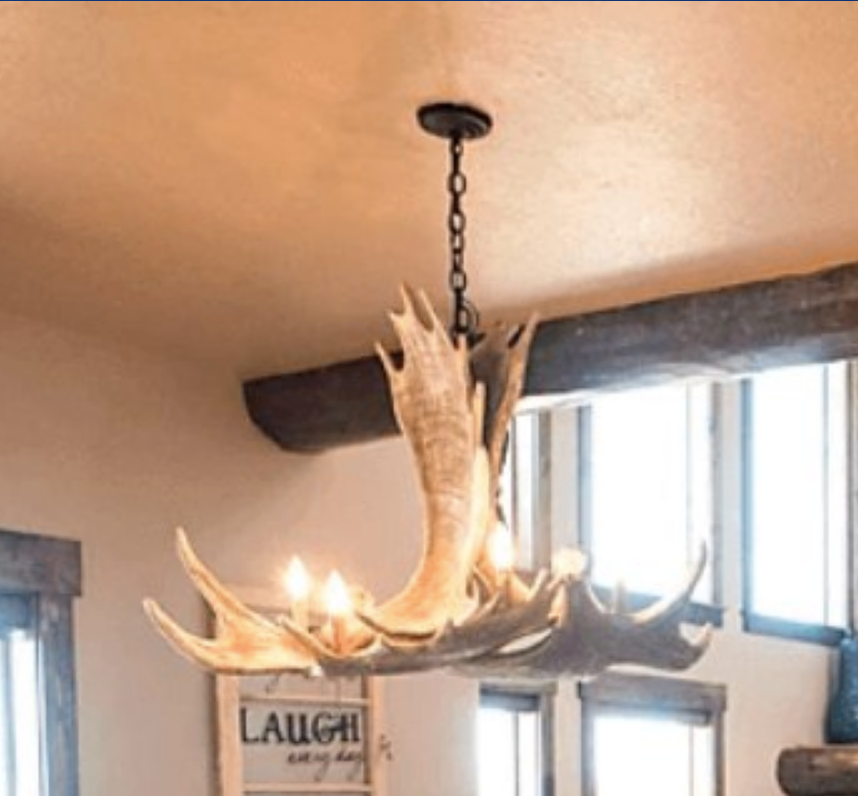 FAUX ANTLER CHANDELIER
