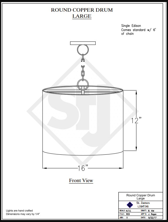 St. James Bill Britt Copper Drum