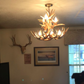 Lochsa Wilderness Deer Antler Chandelier, 23" W x 20" T, 2 tier 7 lights