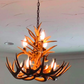 Lochsa Wilderness Deer Antler Chandelier, 23" W x 20" T, 2 tier 7 lights