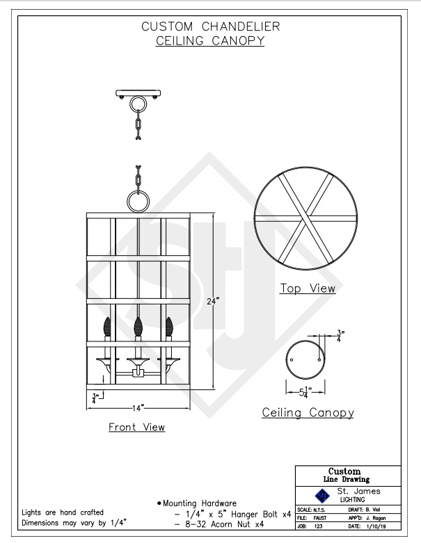 Camden Custom Design Kitchen Island Lighting