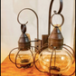 Vintage Antique Onion copper pendant chandelier 
