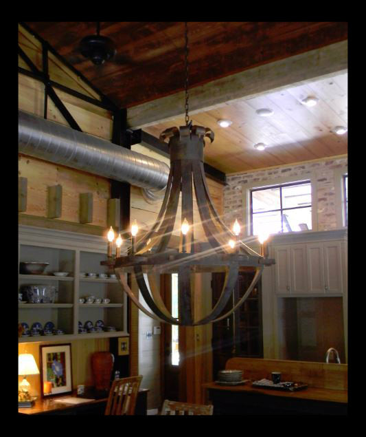 St. James Tear Drop Copper Chandelier